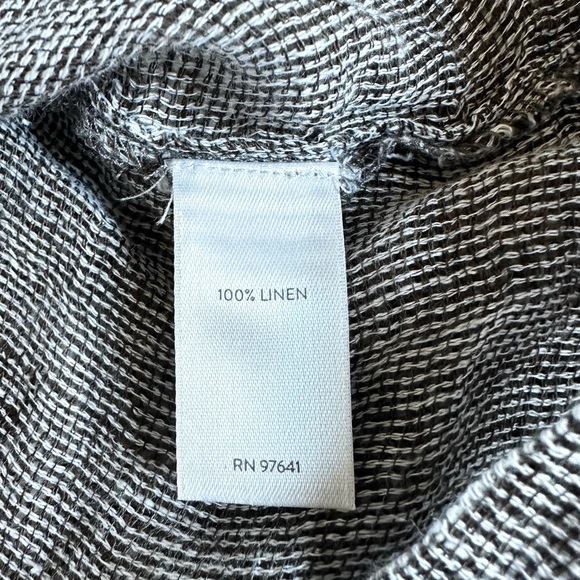 J. Jill Pure Jill Medium M Linen Boxy Tunic Top Open Weave Pull Over - Picture 5 of 9